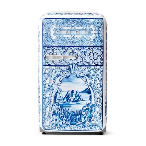 refrigerador dolce gabbana|SMEG Dolce & Gabbana Fab 5 Refrigerator, Blu Mediterraneo.